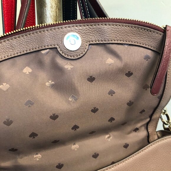 KATE SPADE color block shoulder & crossbody bag - Picture 15 of 15